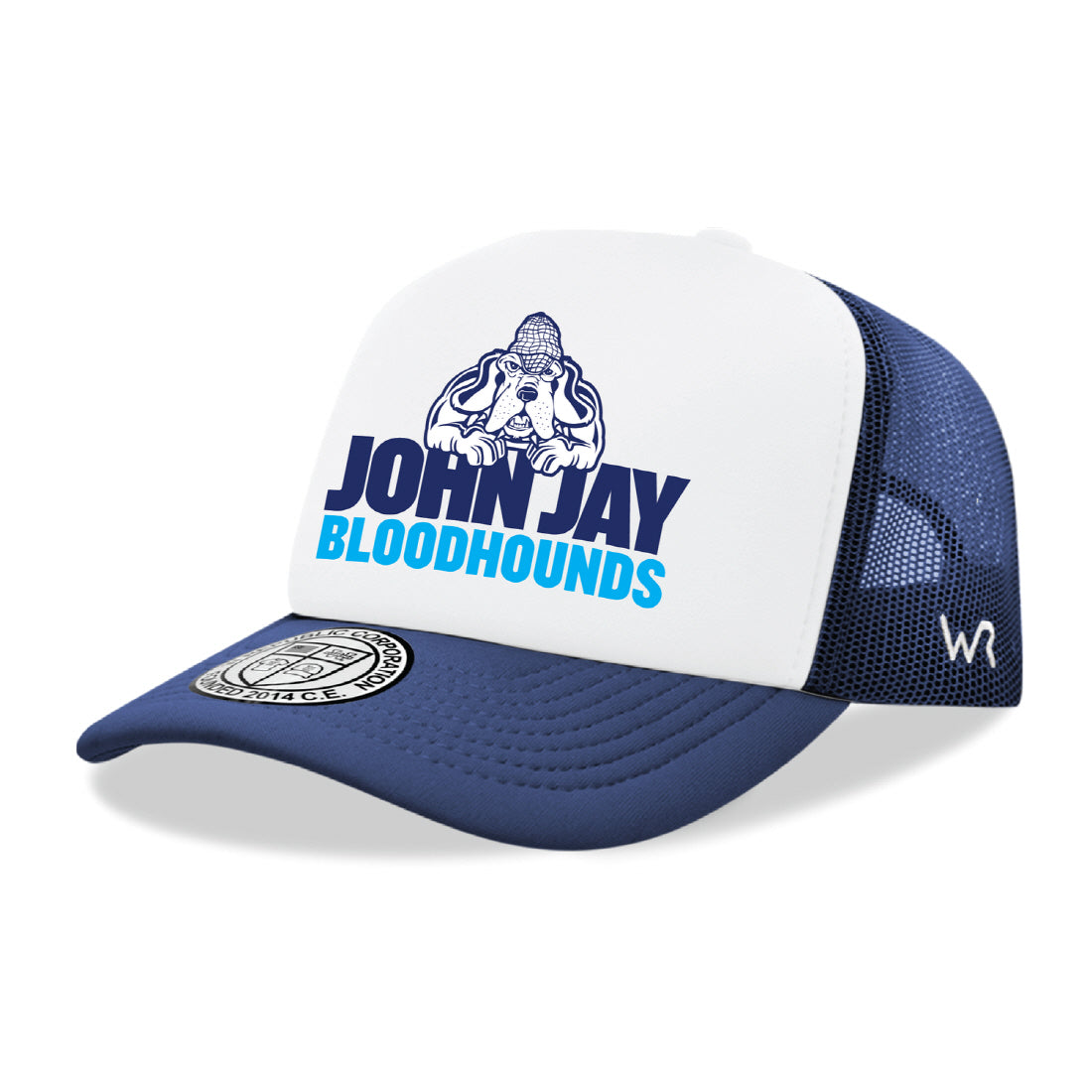 John Jay College Bloodhounds Jumbo College Cap Hat - Navy