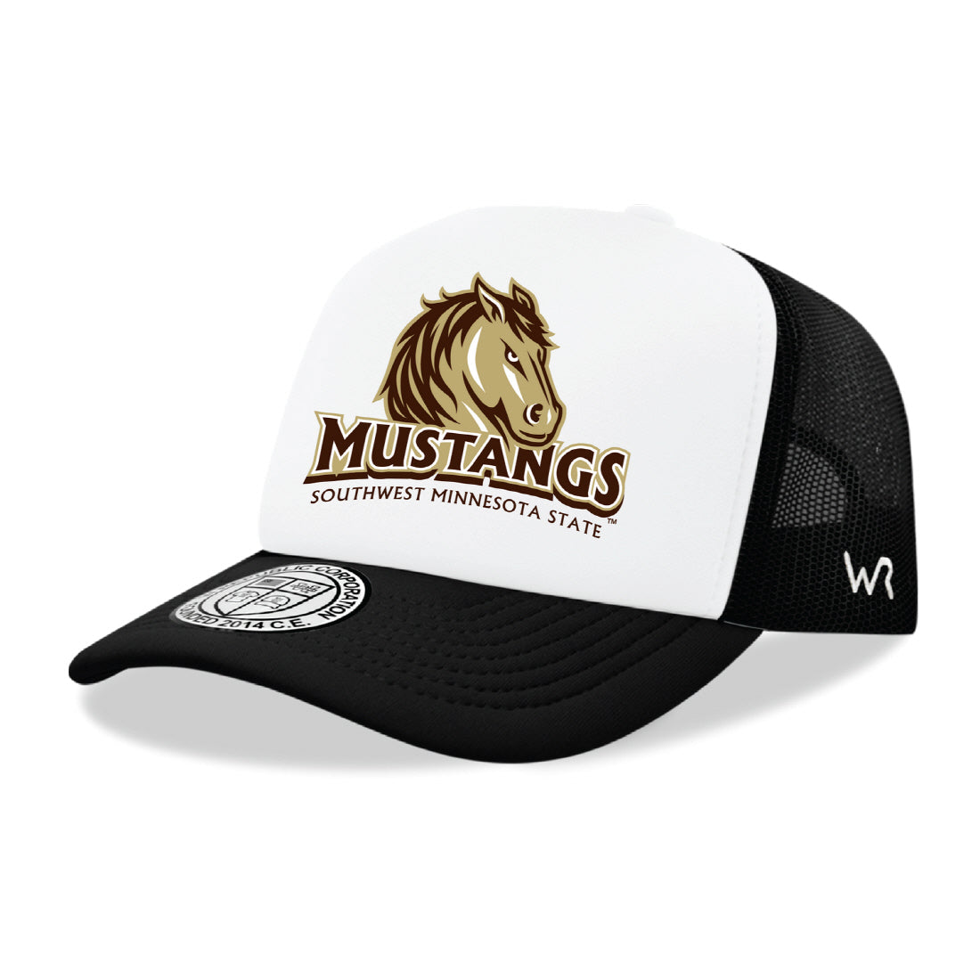 Southwest Minnesota State Mustangs Jumbo College Cap Hat - Black