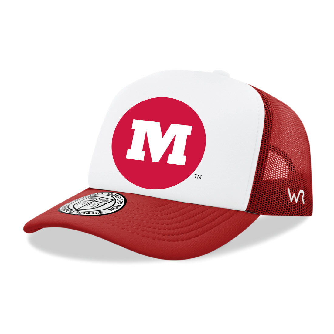 Monmouth College Fighting Scots Jumbo College Cap Hat - Red