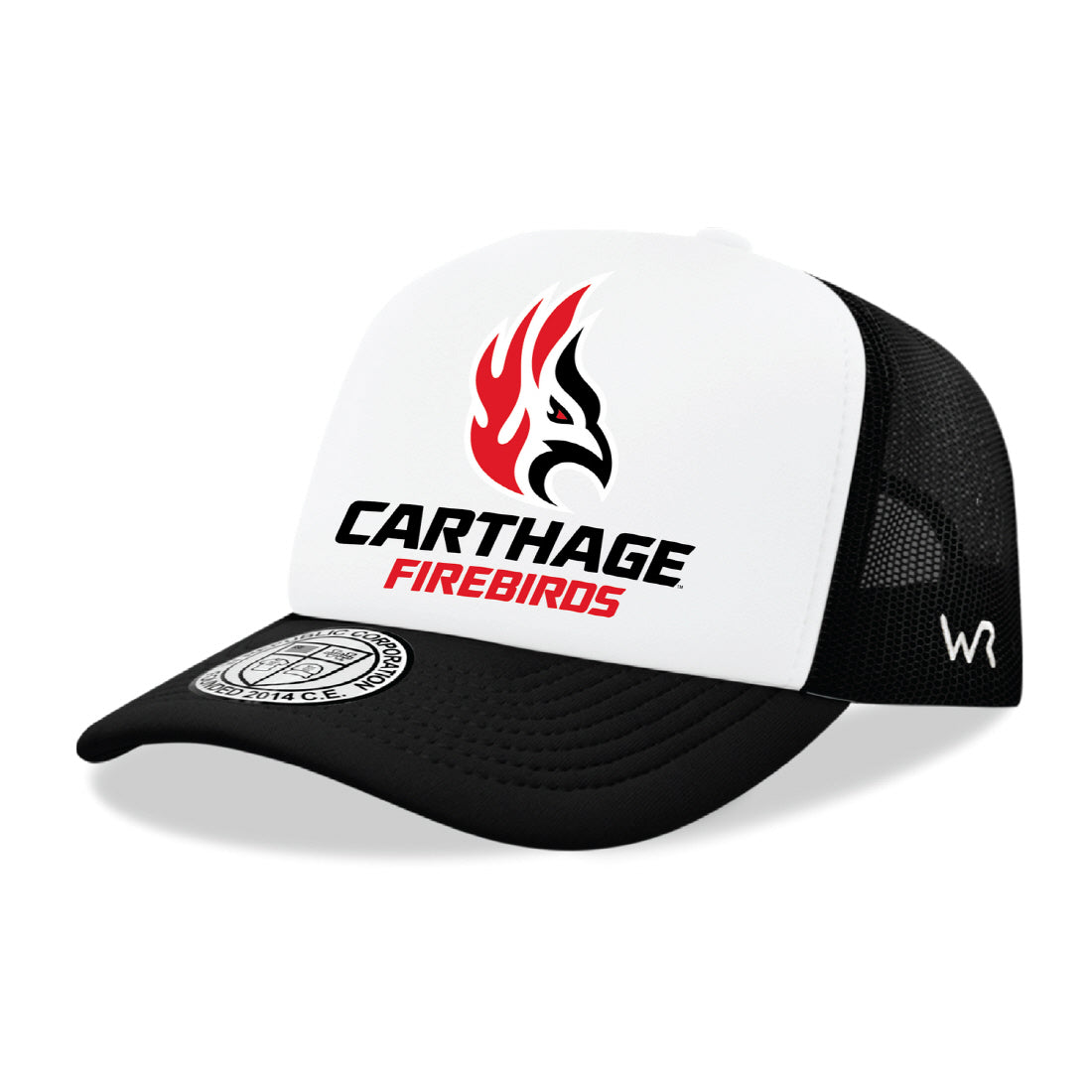 Carthage Firebirds Jumbo College Cap Hat - Black