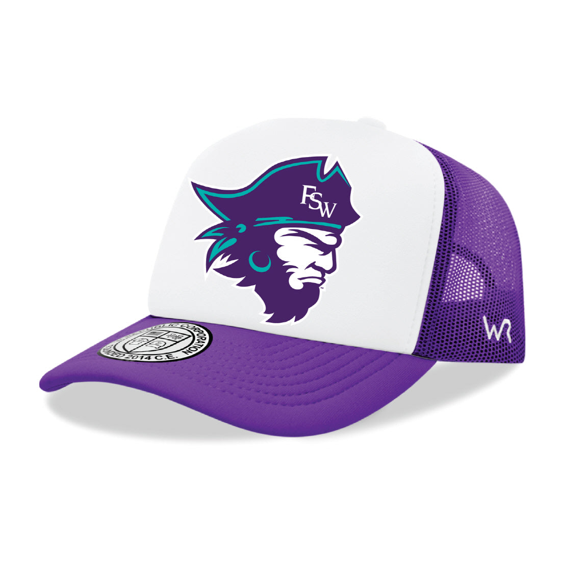 Florida SouthWestern The Buccaneers Jumbo College Cap Hat - Purple