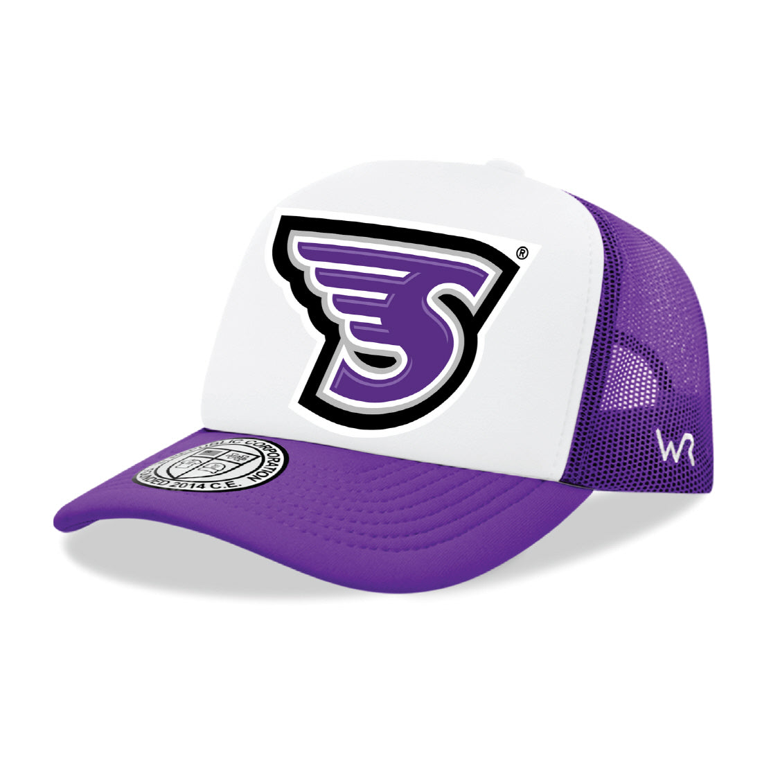 Stonehill College Skyhawks Jumbo College Cap Hat - Purple