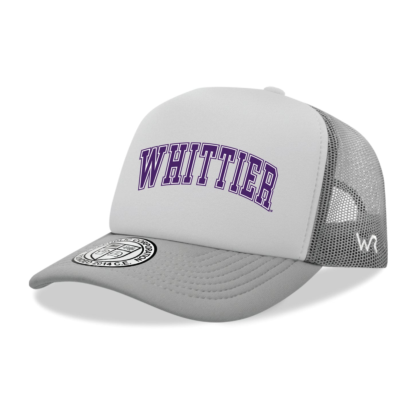 Whittier College Poets Practice College Cap Hat - Grey