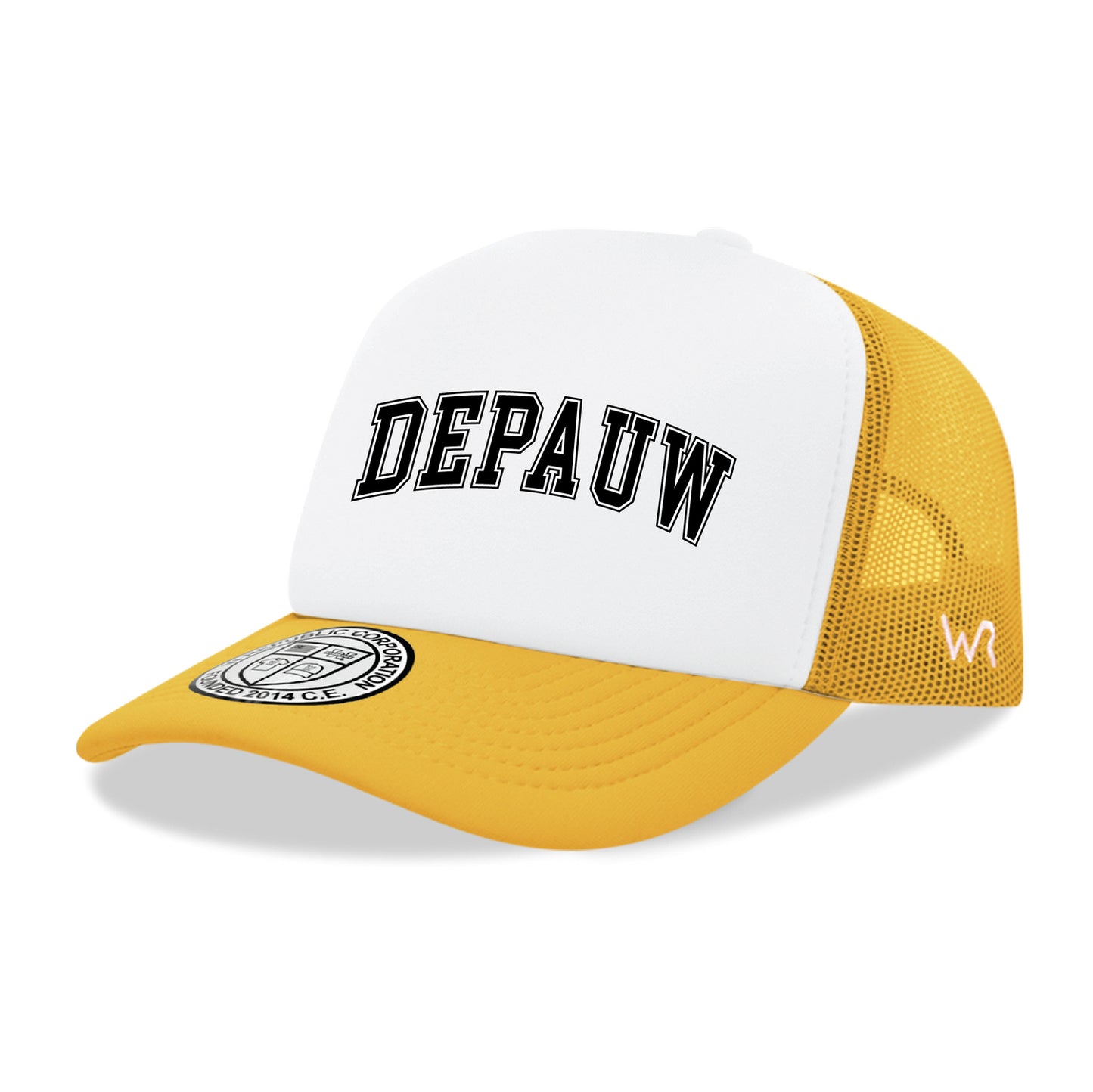 DePauw University Tigers Practice College Cap Hat - Gold