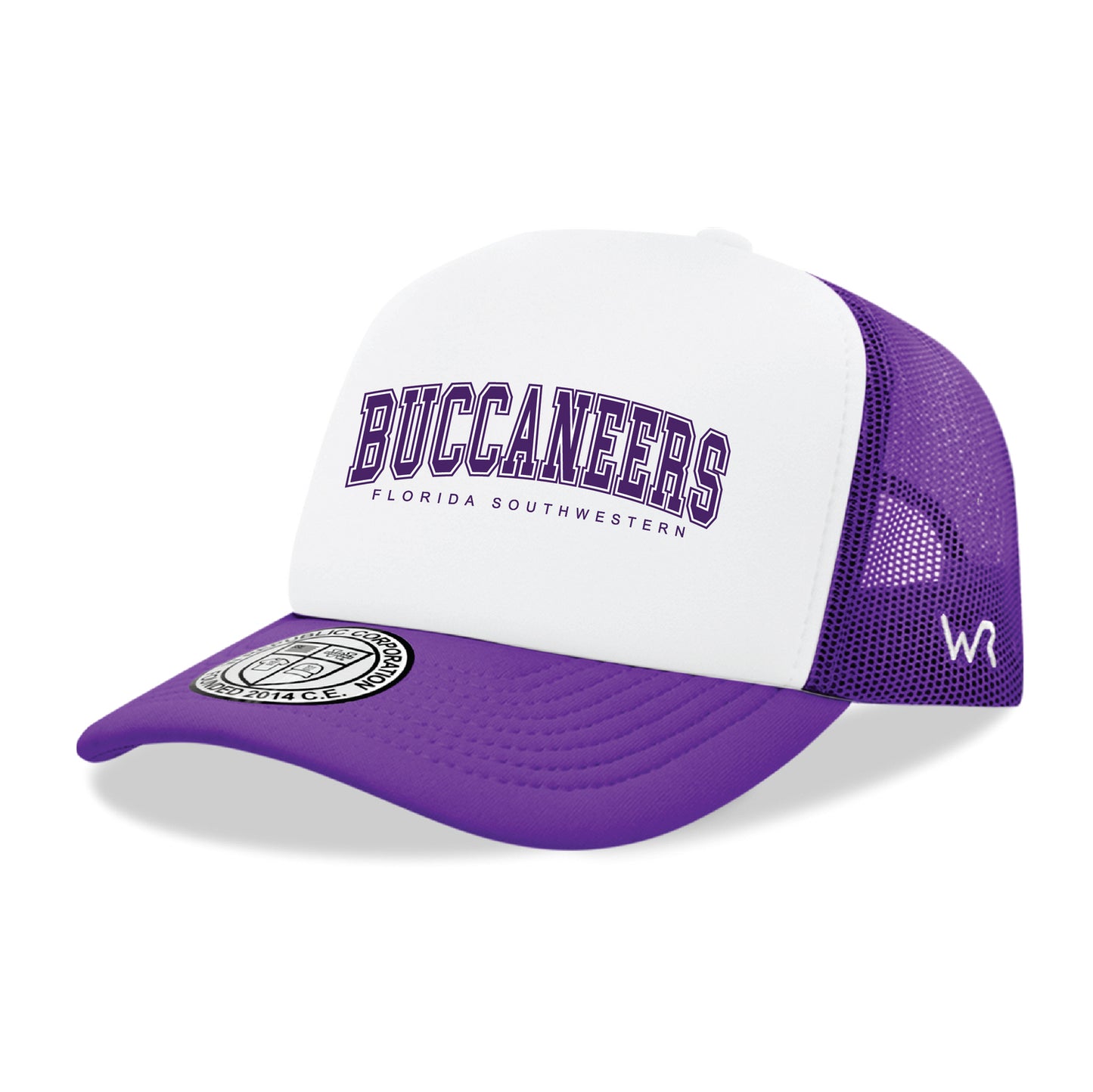 Florida SouthWestern The Buccaneers Practice College Cap Hat - Purple