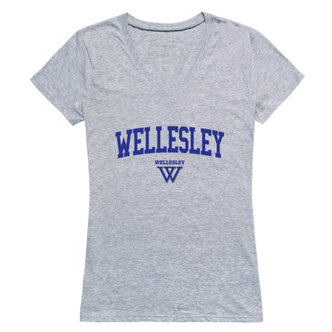 Wellesley College Blue Womens Game Day Tee T-Shirt