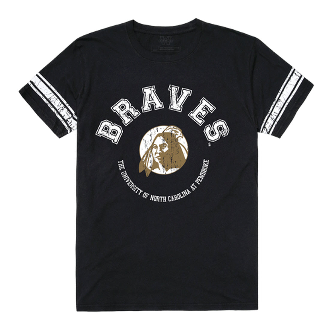 University of North Carolina at Pembroke Braves Football Tee T-Shirt