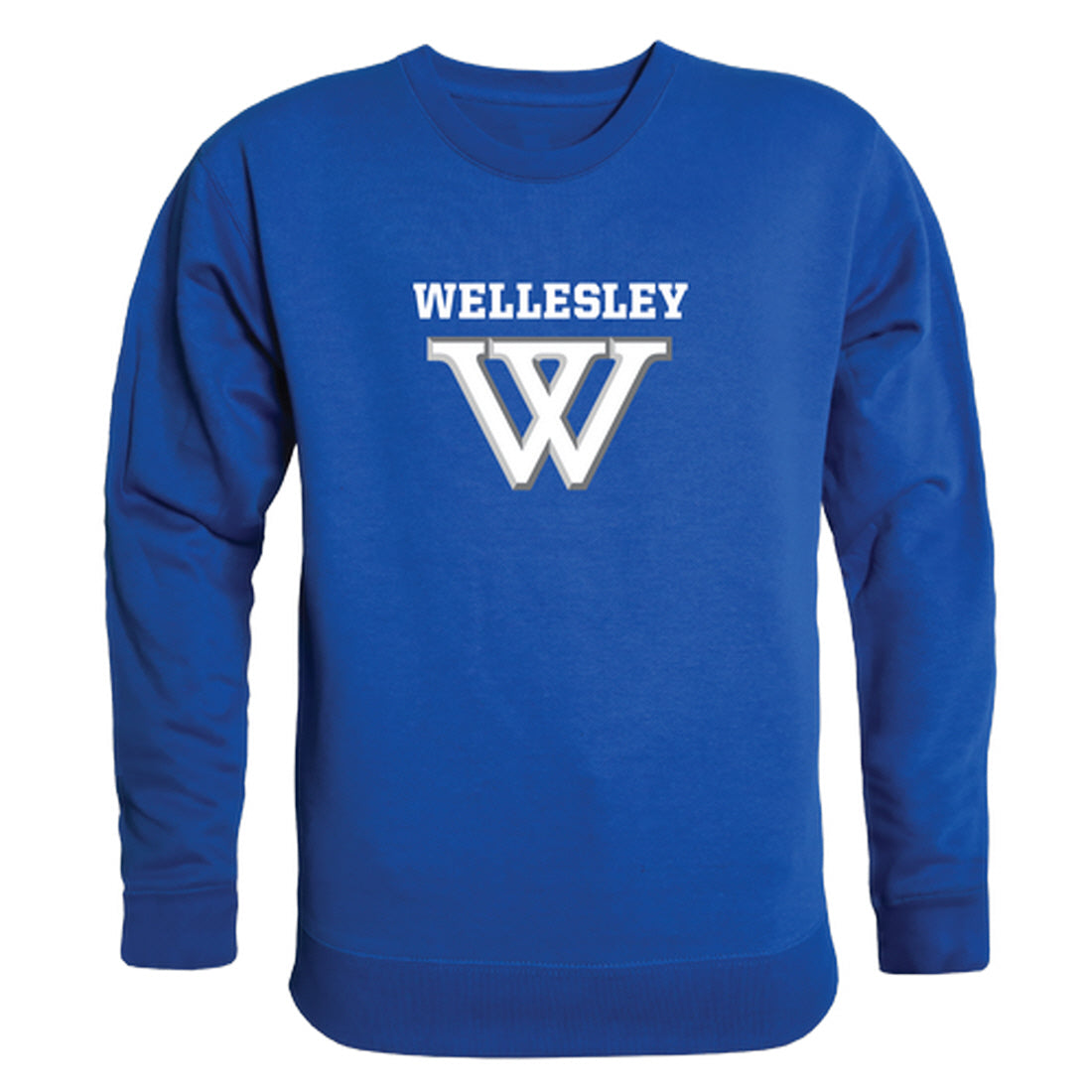 Wellesley College Blue College Crewneck Sweatshirt