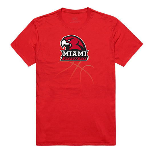 Miami University RedHawks Basketball Tee T-Shirt