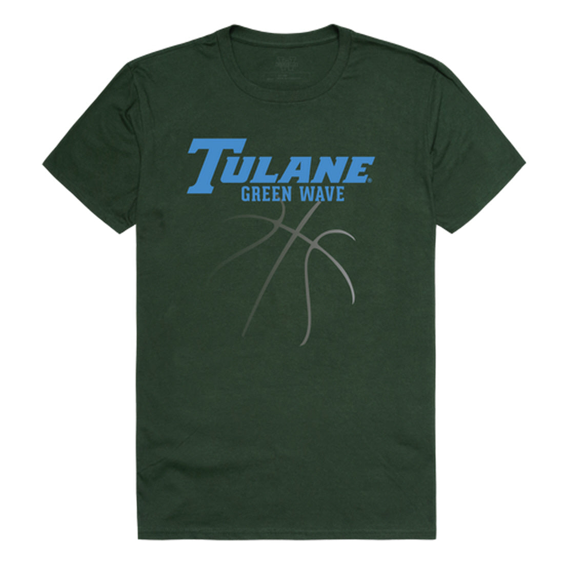 Tulane University Green Wave Basketball Tee T-Shirt