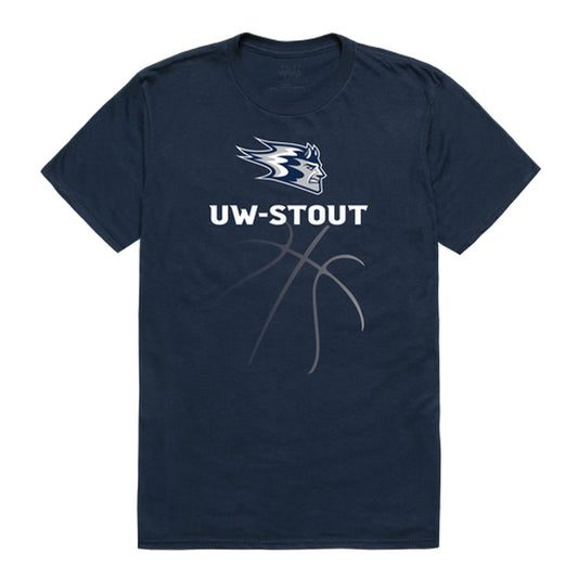 University of Wisconsin-Stout Blue Devils Basketball Tee T-Shirt