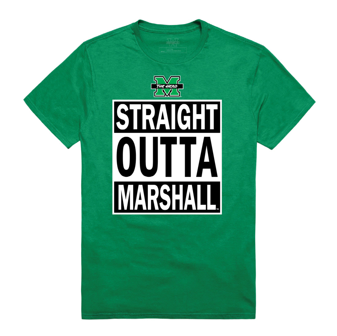 Marshall University Thundering Herd Straight Outta Tee T-Shirt