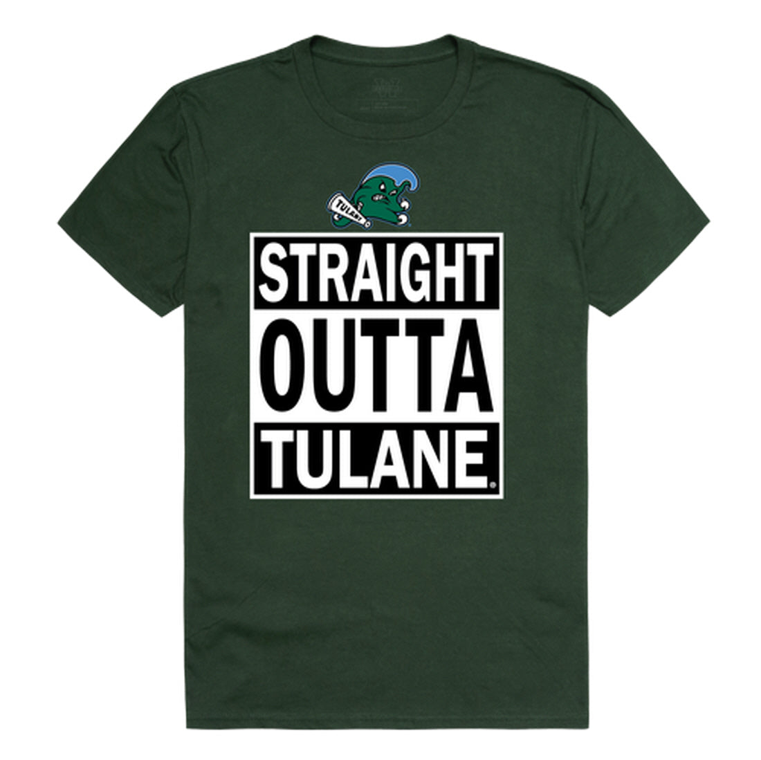 Tulane University Green Wave Straight Outta Tee T-Shirt