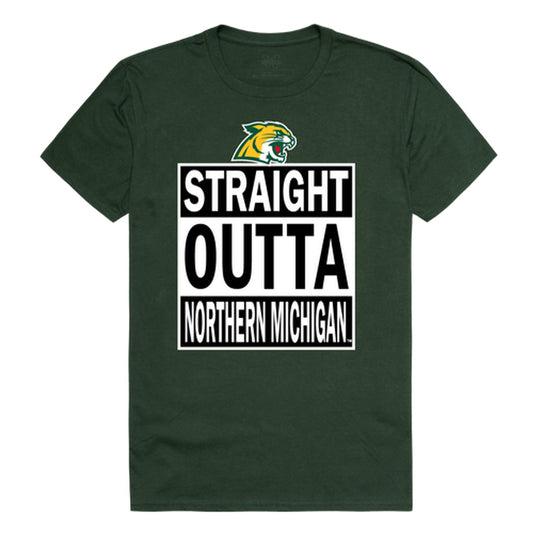 NMU Northern Michigan University Wildcats Straight Outta Tee T-Shirt