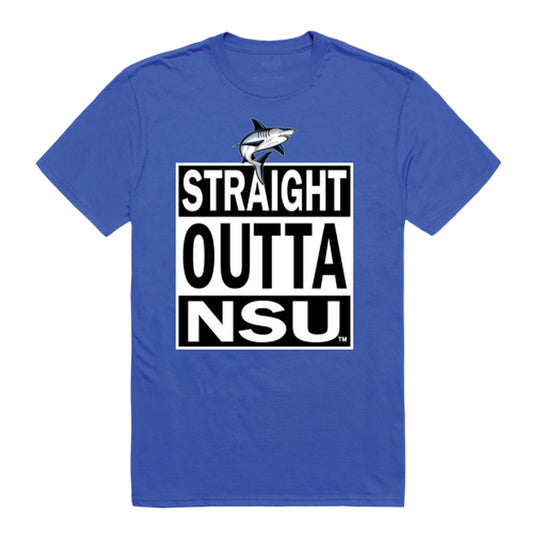 NSU Nova Southeastern University Sharks Straight Outta Tee T-Shirt