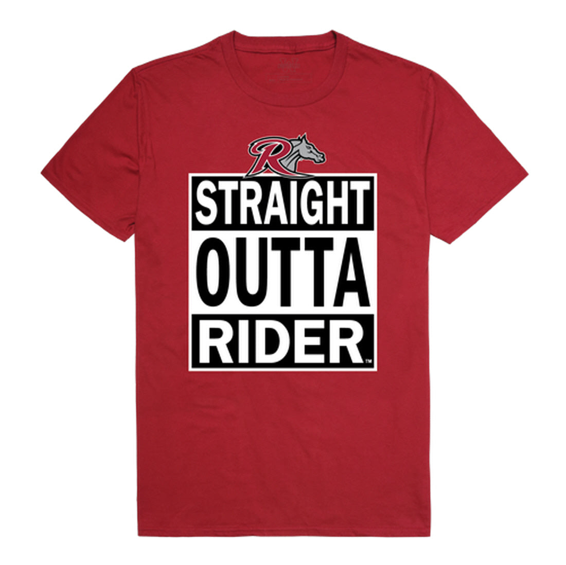 Rider University Broncs Straight Outta Tee T-Shirt