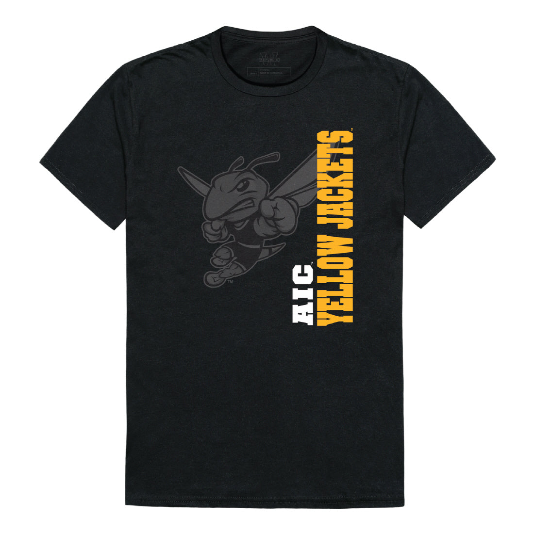 American International College Yellow Jackets Ghost College Tee T-Shirt