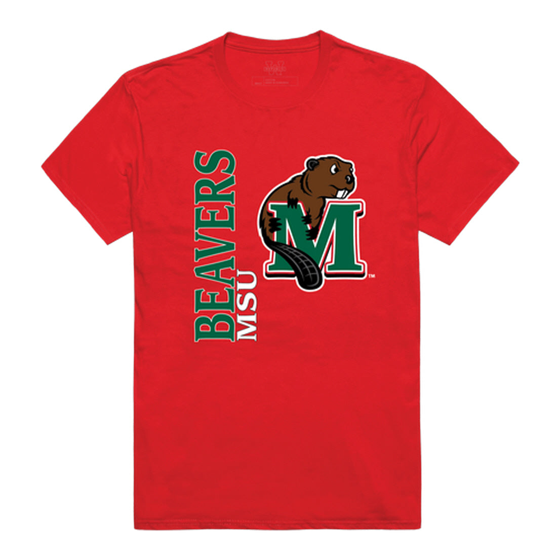 Minot State University Beavers Ghost College Tee T-Shirt