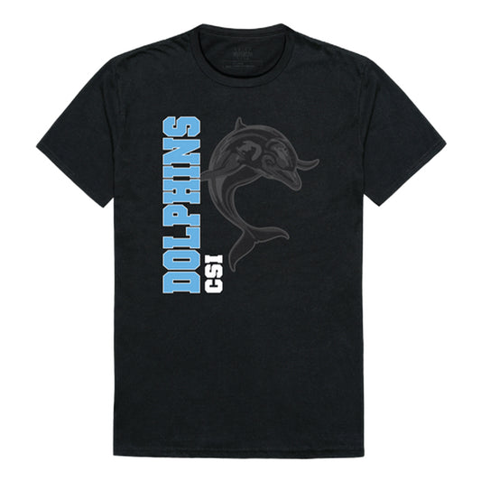 College of Staten Island Dolphins Ghost College Tee T-Shirt