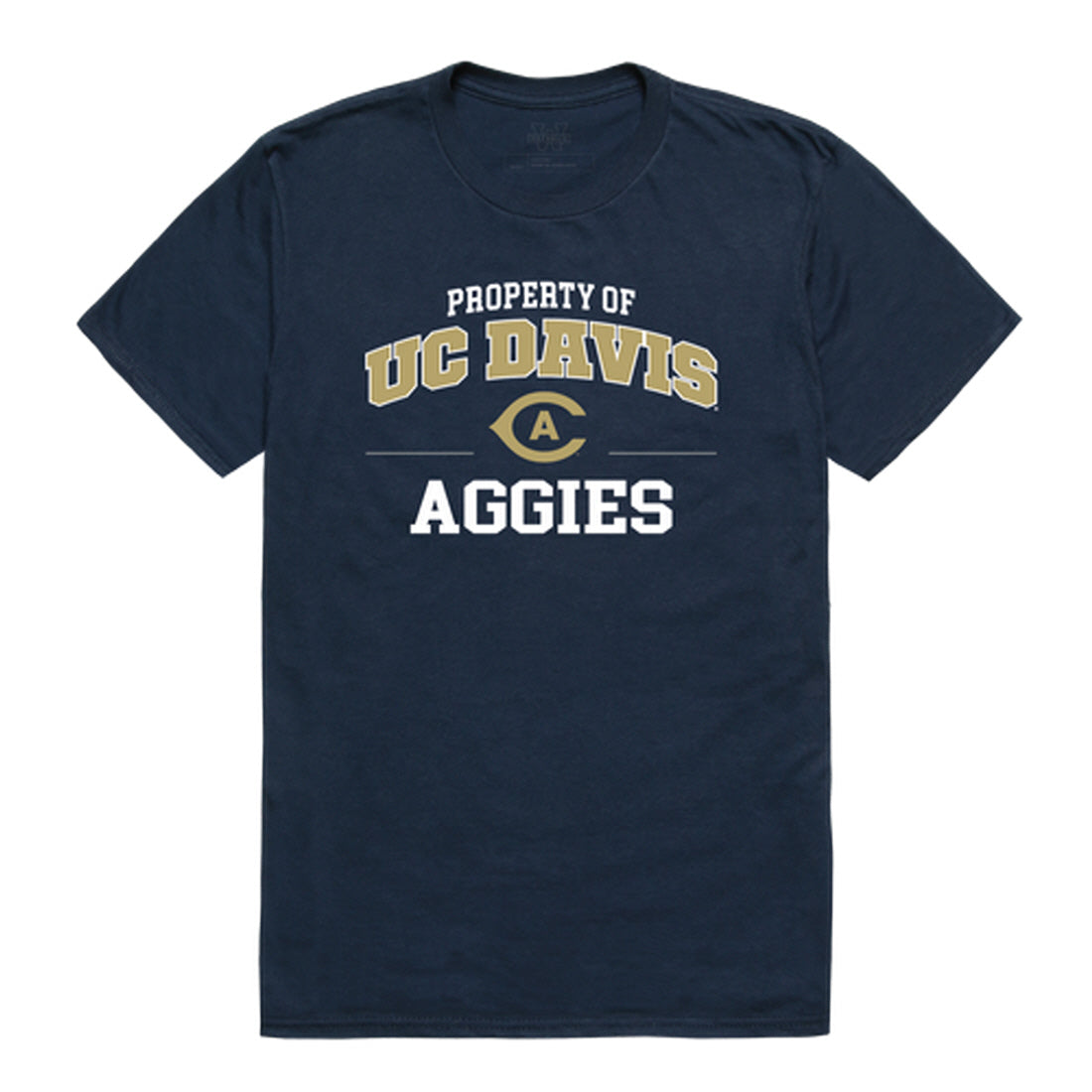 UC Davis University of California Aggies Property College Tee T-Shirt