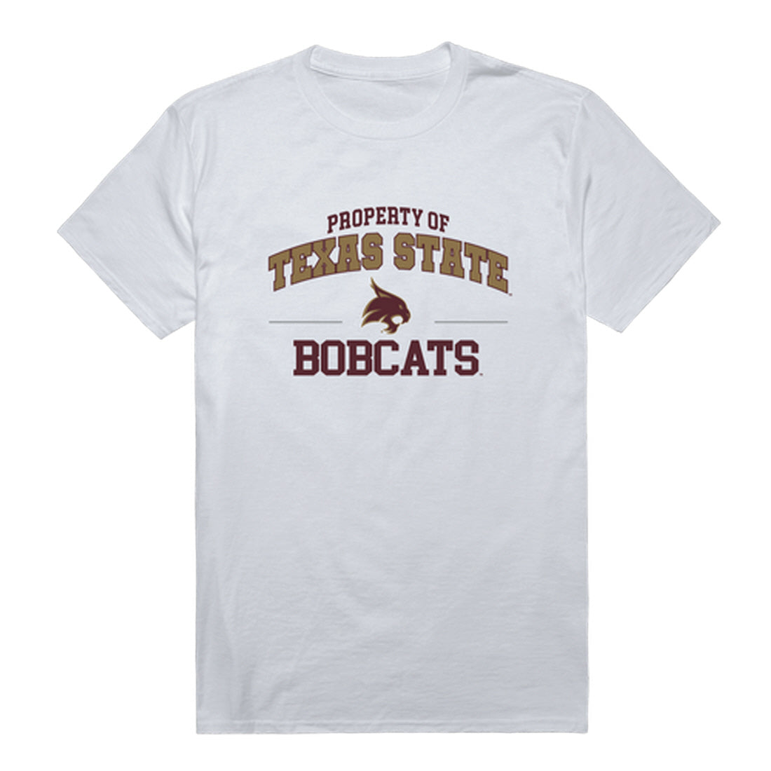 Texas State University Bobcats Property College Tee T-Shirt