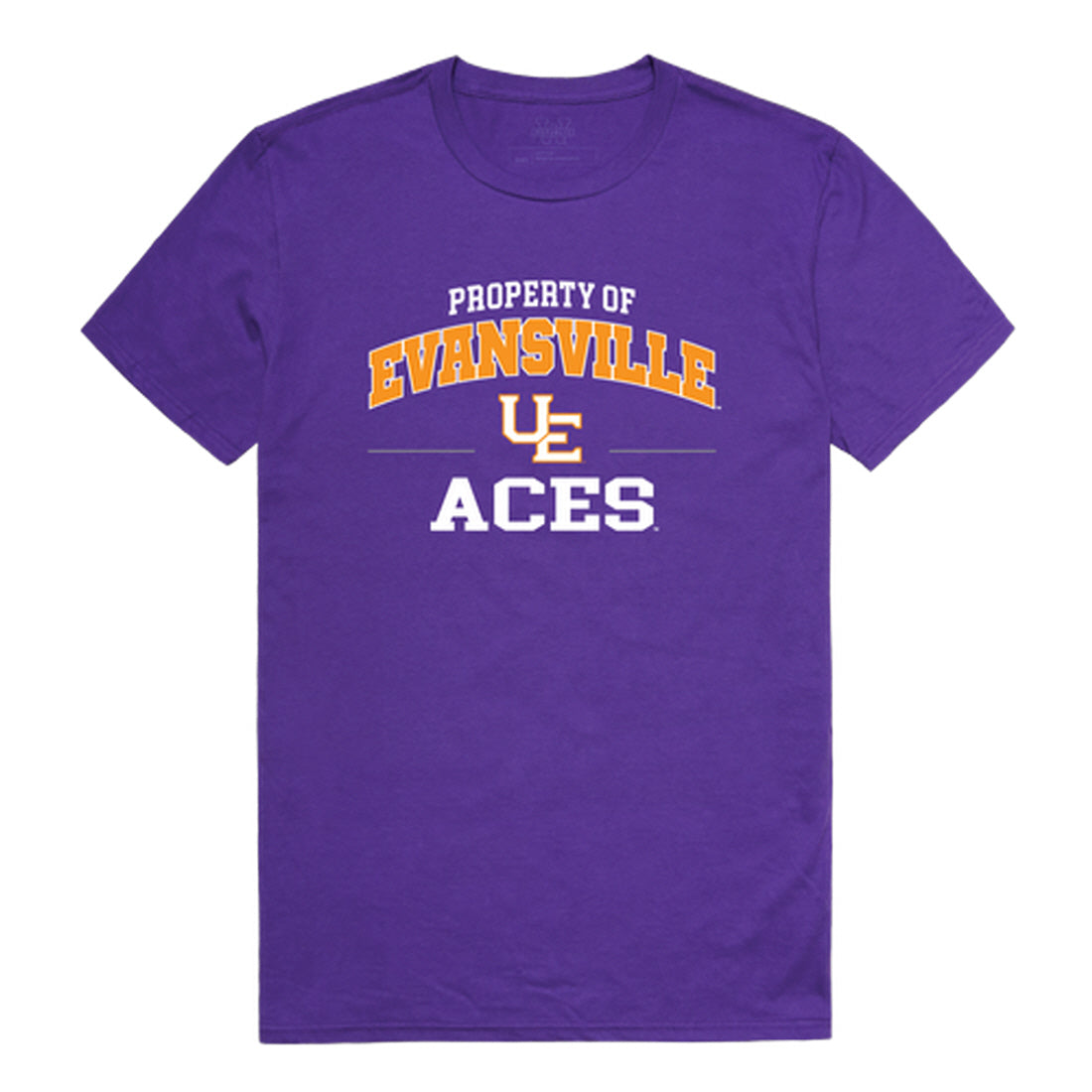 University of Evansville Purple Aces Property College Tee T-Shirt