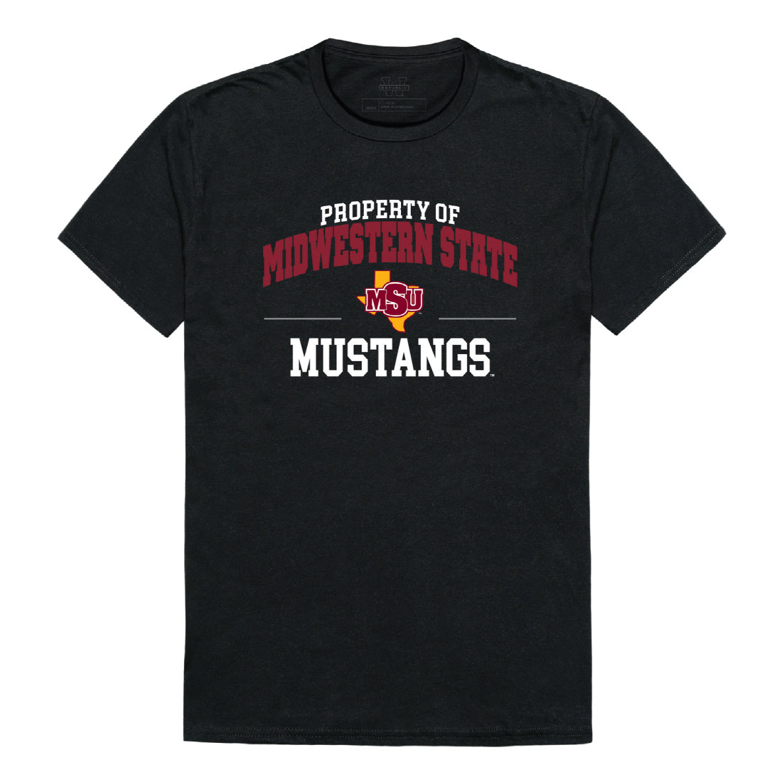 Midwestern State University Mustangs Property College Tee T-Shirt