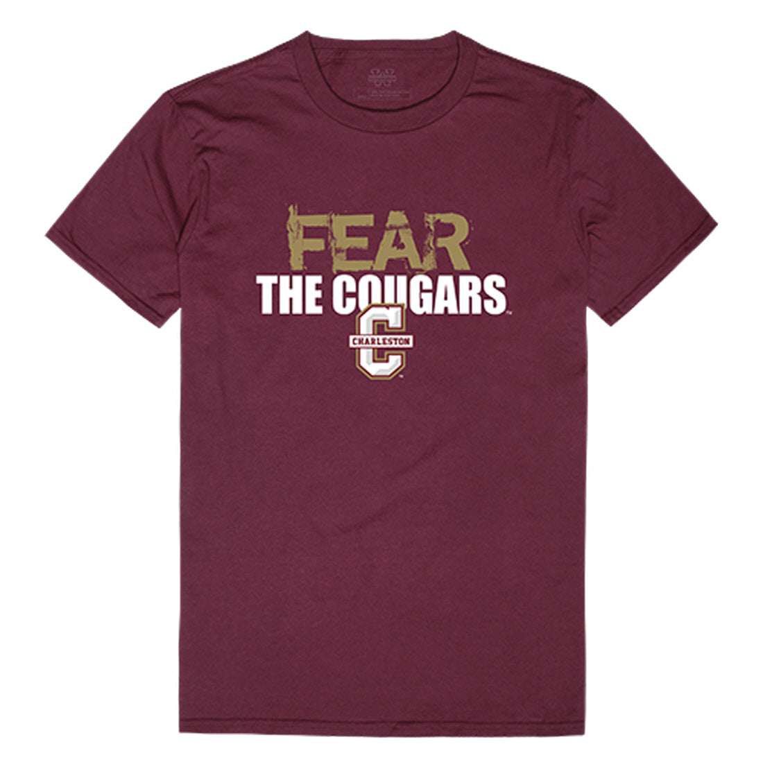 College of Charleston Cougars Fear College Tee T-Shirt