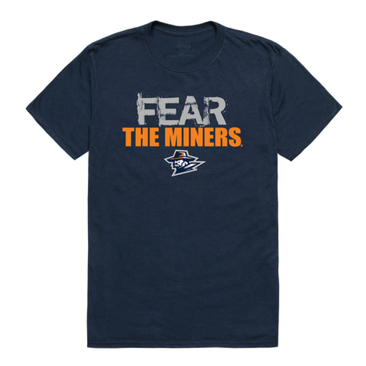 University of Texas at El Paso Miners Fear College Tee T-Shirt