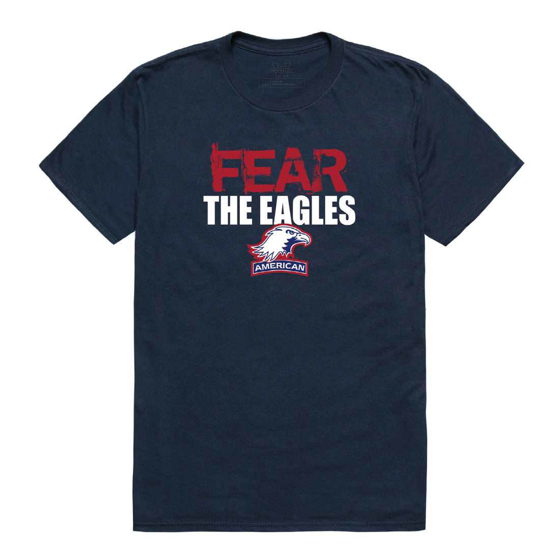 American University Eagles Fear College Tee T-Shirt