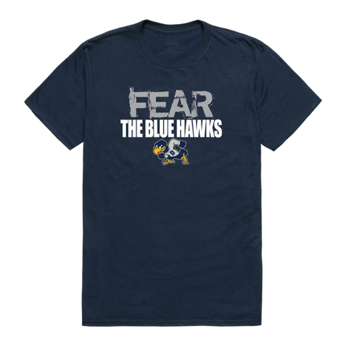 Dickinson State University Blue Hawks Fear College Tee T-Shirt