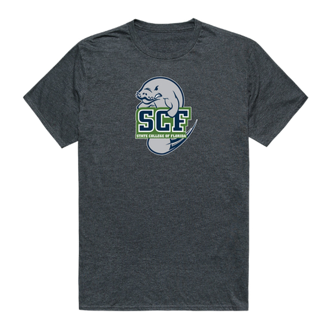 State College of Florida Manatee Cinder College Tee T-Shirt