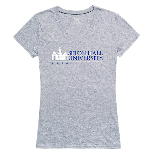 Seton Hall University Hall Pirates Women's Seal Tee T-Shirt