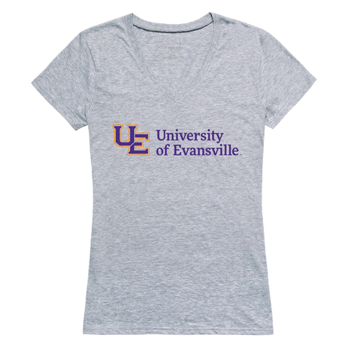 University of Evansville Purple Aces Women's Seal Tee T-Shirt