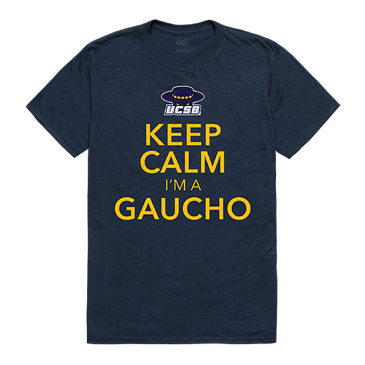 UCSB University of California Santa Barbara Gauchos Keep Calm Tee T-Shirt