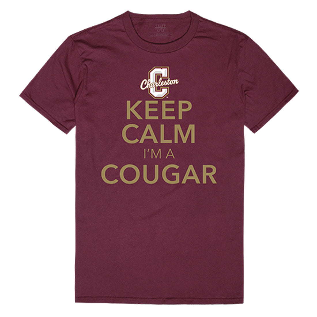 College of Charleston Cougars Keep Calm Tee T-Shirt