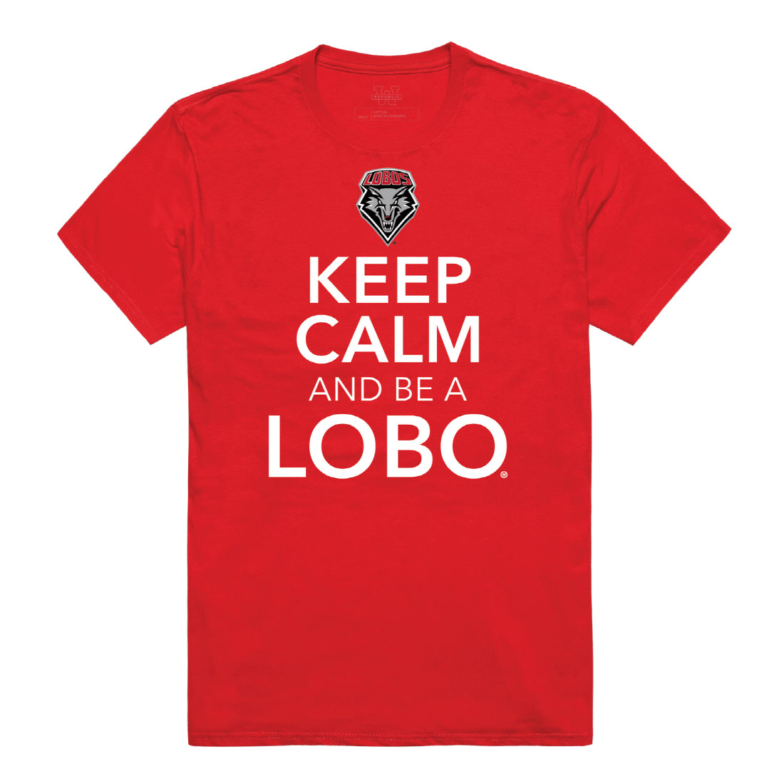 UNM University of New Mexico Lobos Keep Calm Tee T-Shirt