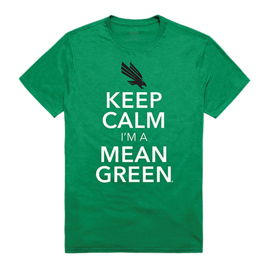 UNT University of North Texas Mean Green Keep Calm Tee T-Shirt