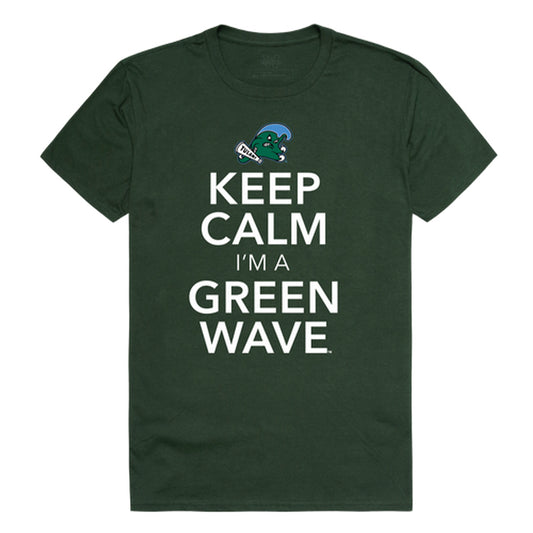 Tulane University Green Wave Keep Calm Tee T-Shirt