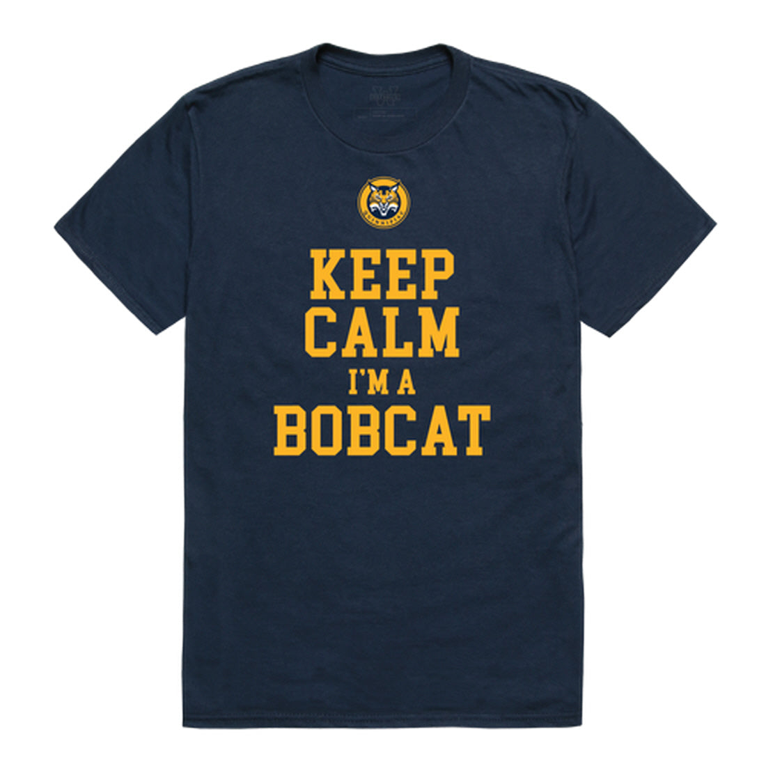 Quinnipiac University Bobcats Keep Calm Tee T-Shirt