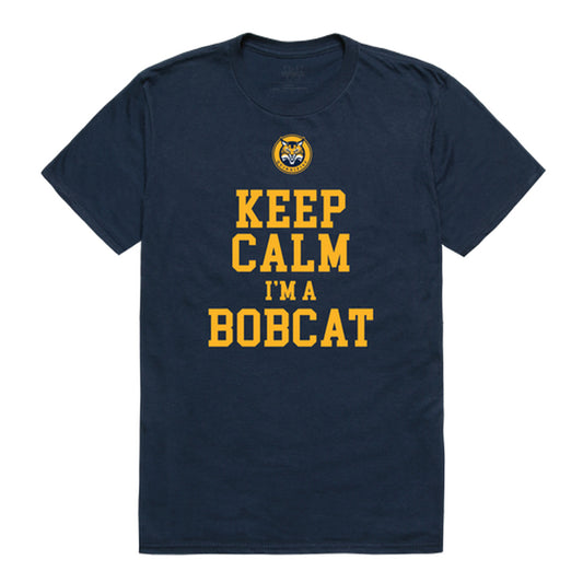 Quinnipiac University Bobcats Keep Calm Tee T-Shirt