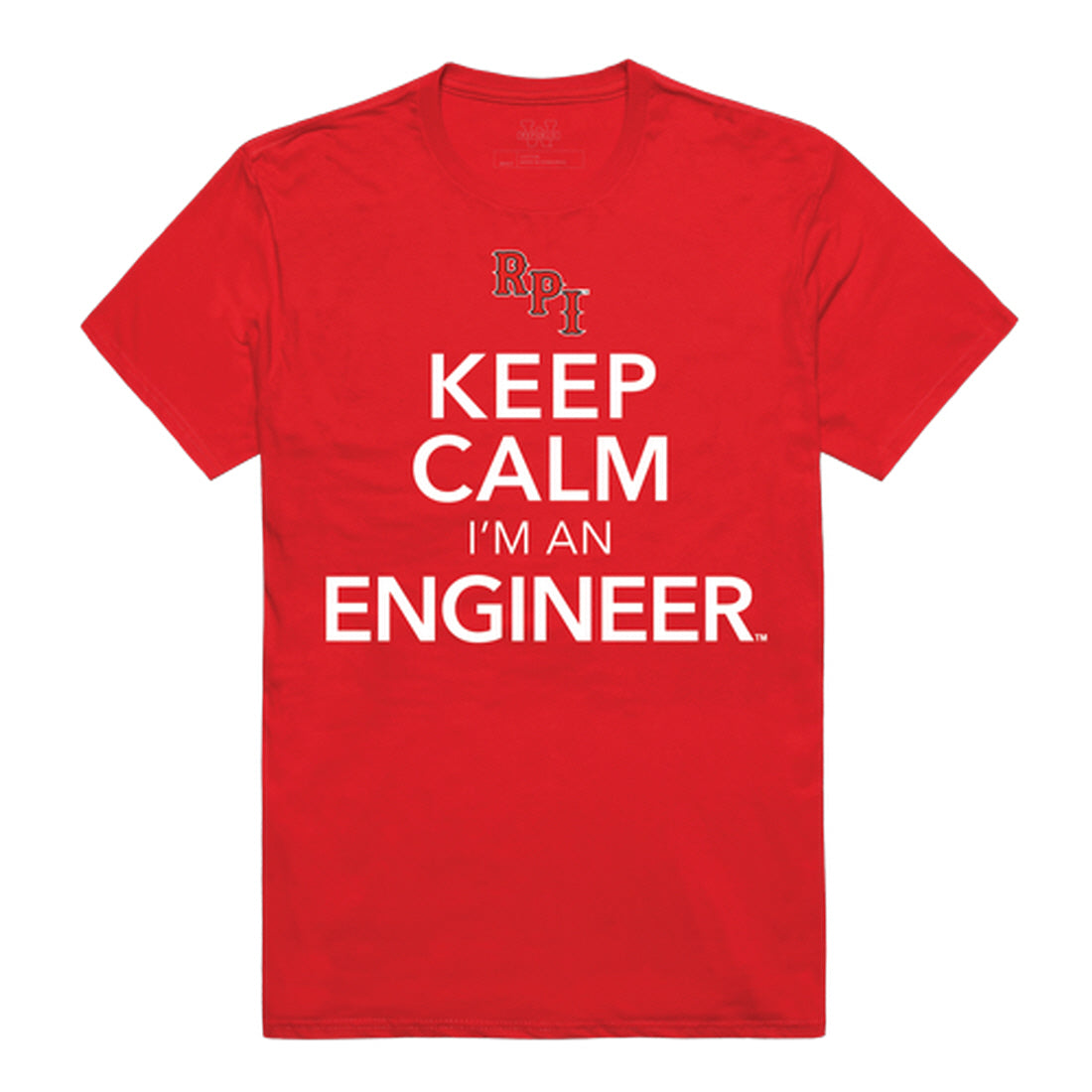 RPI Rensselaer Polytechnic Institute Engineers Keep Calm Tee T-Shirt