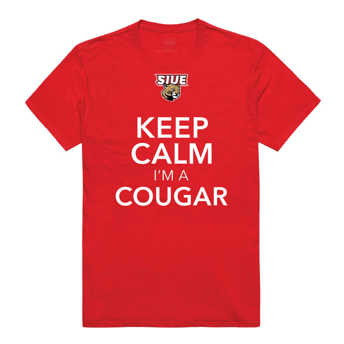 SIUE Southern Illinois University Edwardsville Cougars Keep Calm Tee T-Shirt