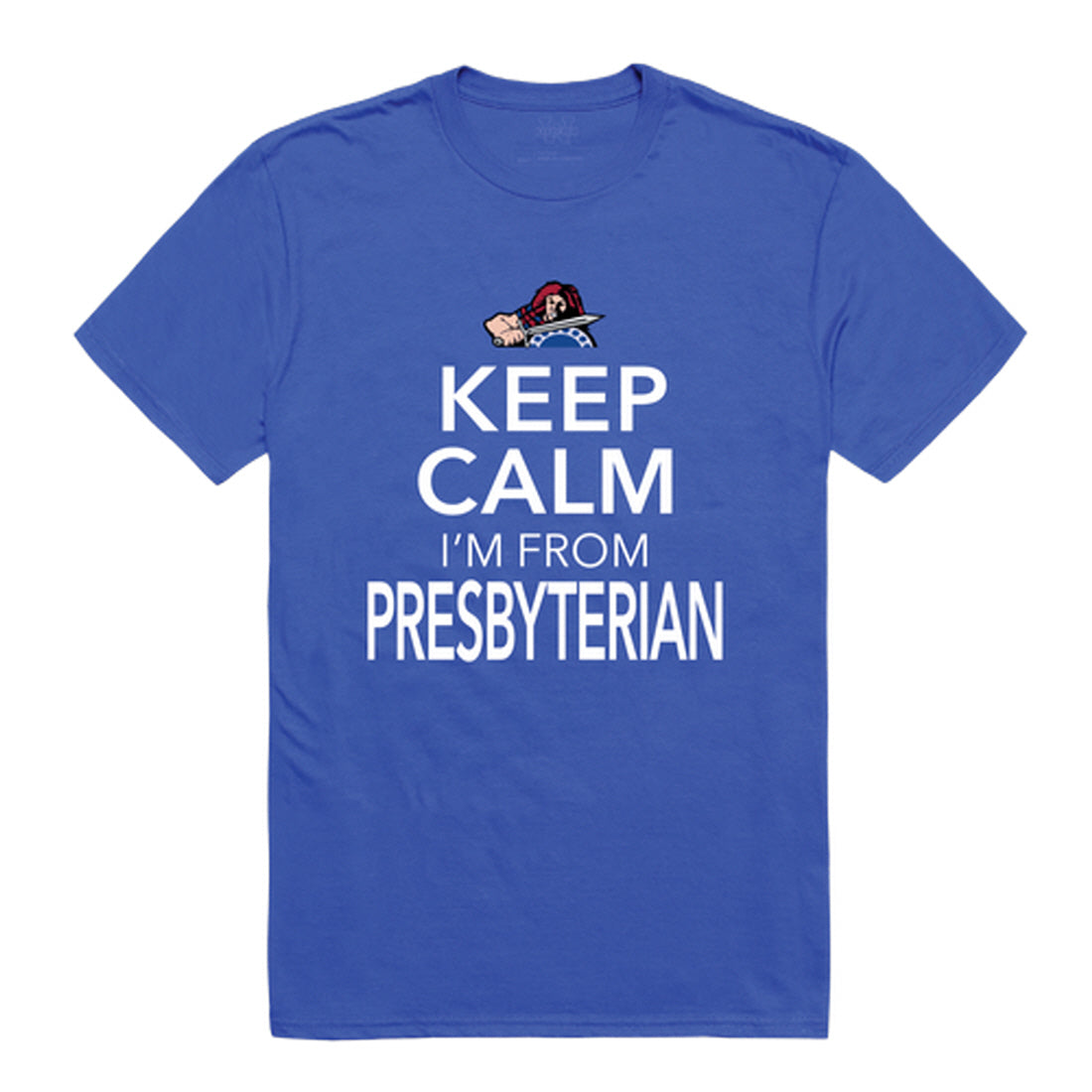 Presbyterian College Blue Hose Keep Calm Tee T-Shirt