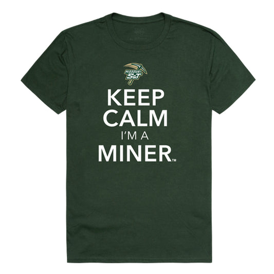 Missouri University of Science and Technology Miners Keep Calm Tee T-Shirt