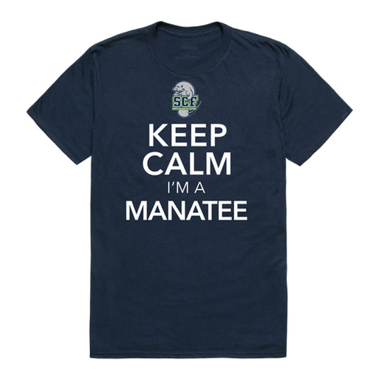 State College of Florida Manatee Keep Calm Tee T-Shirt