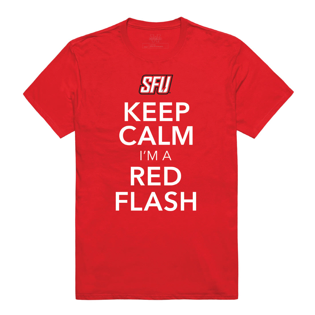 Saint Francis U Red Flash Keep Calm Tee T-Shirt