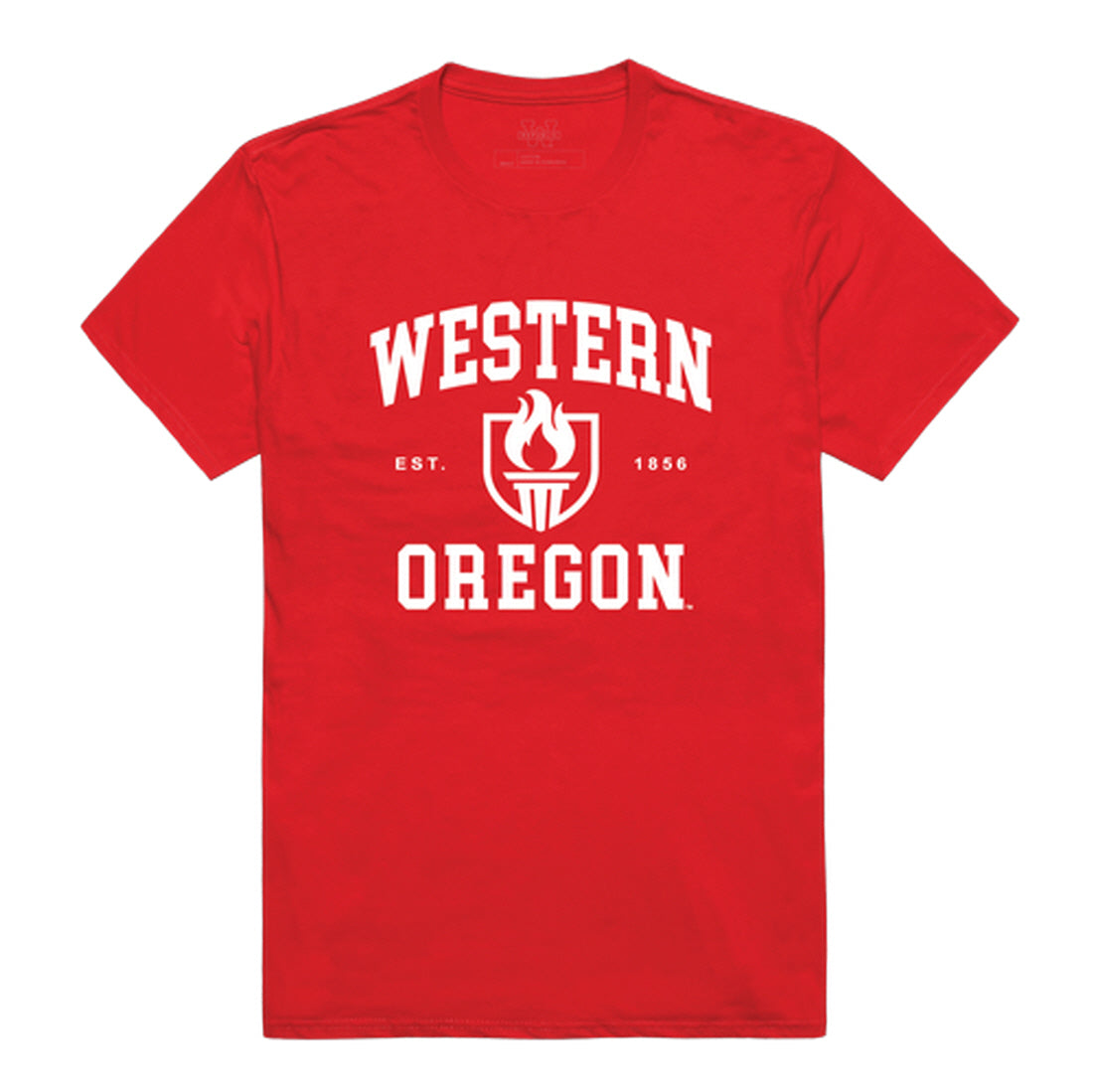 Western Oregon University Wolves Seal College Tee T-Shirt