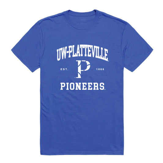 UW University of Wisconsin Platteville Pioneers Seal College Tee T-Shirt