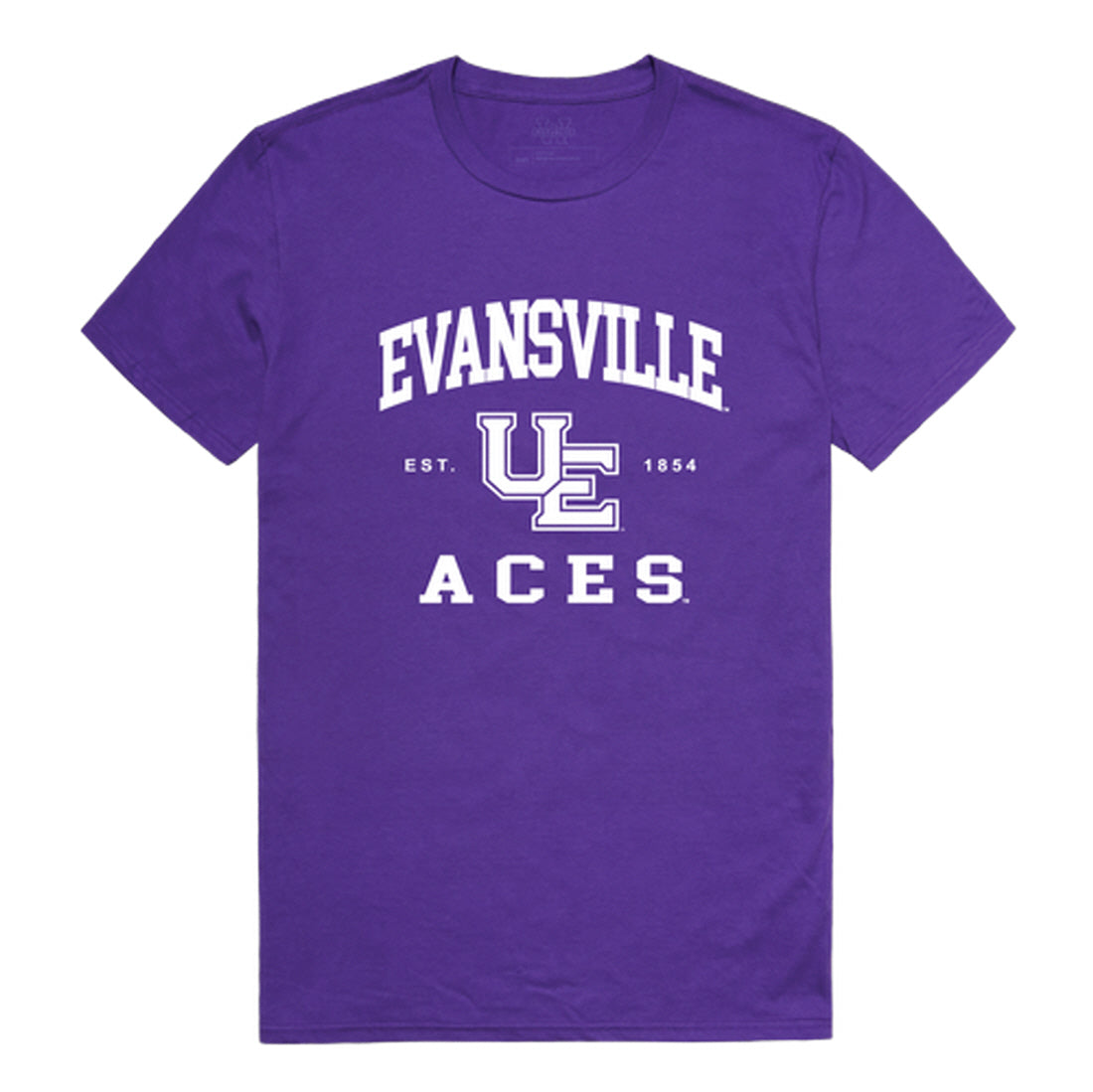 University of Evansville Purple Aces Seal College Tee T-Shirt